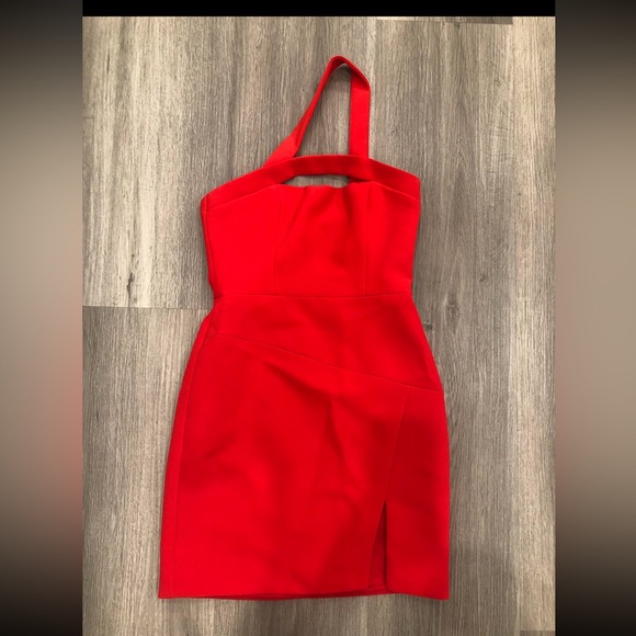 BCBGMaxAzria Dayne Fitted Mini Dress Jewel Red Women's 0 NWT - Picture 5 of 5